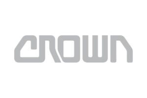 Logo Crown, une marque de chariots élévateurs, gerbeurs, transpalettes, chariots préparateurs de commandes