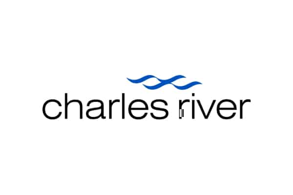 Logo de la société Charles River sous fond blanc